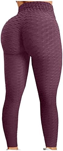 Ganimet Yoga Pantolon Kadınlar için Yüksek Bel Karın Kontrol Zayıflama Ganimet Tayt Egzersiz Koşu Spor Popo Kaldırma Tayt
