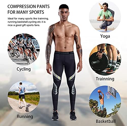 OEBLD Sıkıştırma Pantolon Erkekler UV Engelleme Koşu Tayt 1 veya 2 Paket Spor Yoga Tayt Atletik Egzersiz