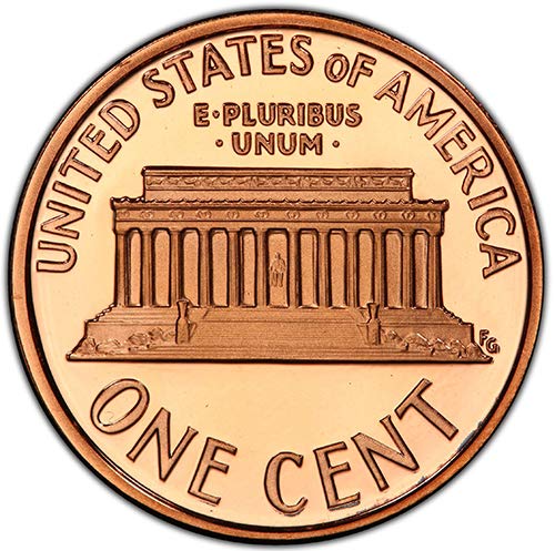 1990'ların Kanıtı Lincoln Memorial Cent Seçimi Dolaşımsız ABD Darphanesi
