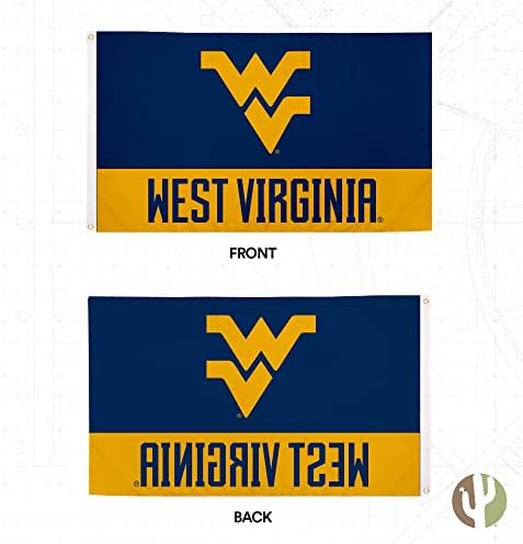 Batı Virjinya Üniversitesi Bayrağı WVU Dağcılar Bayrakları Afişler %100 Polyester Kapalı Açık 3x5 (Stil 7)