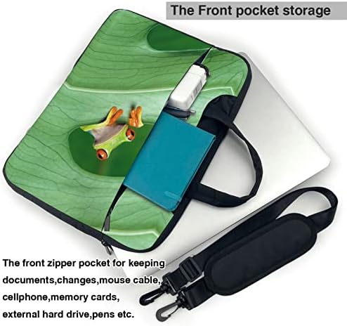 Ağaç Kurbağası Taşınabilir Omuz Laptop Çantası / Üst Saplı İş Bilgisayar Çantası