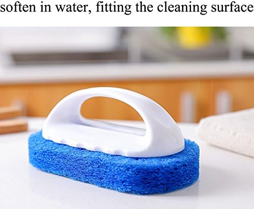 Linshing Yaratıcı Çok Fonksiyonlu Yumuşak Temizleme saplı fırça Mutfak Eşyaları için lavabo Küvet Kiremit (Mavi)