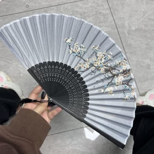 XIALON 1 adet 21 cm Antik Stil Püsküller Yaz aylarında sizinle Antik Giyim Taşımak Antik Hanfu Küçük Bambu Fan