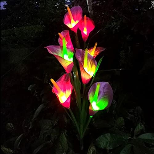 SJYDQ 3 adet çok fonksiyonlu su geçirmez güneş çiçek ışıklar güzel kolay dekor bahçe Yard açık ışık yapay tatil parti