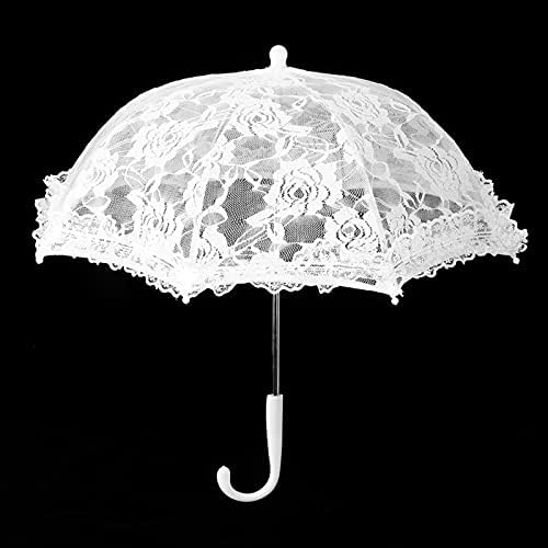 Natudeco Dantel Nakış Şemsiye Gelin Düğün Şemsiye Vintage Fotoğraf Sahne Şemsiye için Parti Süslemeleri, konserler, Tiyatrolar, Sahne