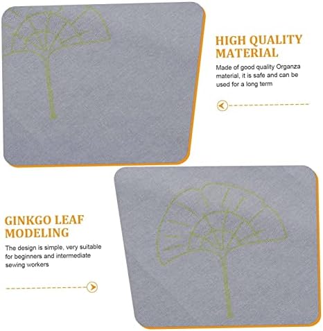 MAGİCLULU 1 Takım Ginkgo Yaprağı Nakış Ev Dekor Yumruk İğne Nakış Kitleri Ev Aletleri Nakış İpi Seti Süs Kitleri Yetişkinler için DIY