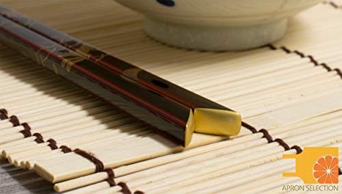 Wajıma Japon Doğal Lake ahşap chopstickler Yeniden Kullanılabilir Hediye Kutusu, Altın Yaprak Kaplı Tavşan Tame Japonya'da Yapılan,