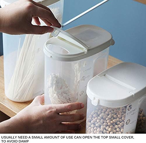 LKYBOA Tahıl Depolama Dağıtıcı Tankı Hava Geçirmez Pirinç Konteyner Gıda saklama kutusu Kaba Tahıllar İçin Tahıl Pirinç Kapları Mühürlü