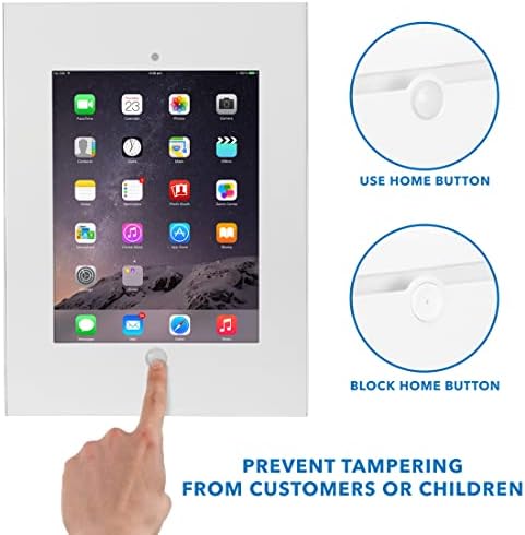 Monte et! Hırsızlığa Karşı iPad 8 Kiosk Standı / Güvenli iPad 10.2 Perakende Kiosk / 8. Nesil iPad 10.2 ve 10.5 için Kilitli Tezgah