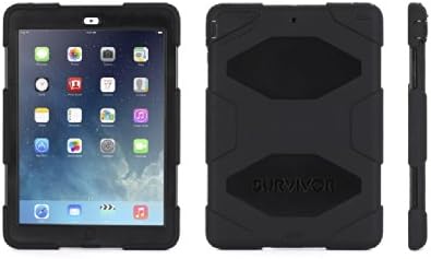 Apple iPad Air Griffin Survivor Kılıf, Siyah, Siyah ve Siyah, Perakende Ambalajlı (GB36307)