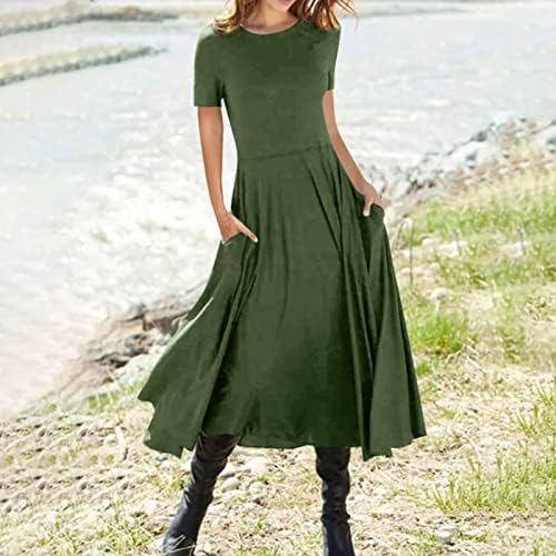 FİRERO Sonbahar Elbiseler Kadınlar için 2022, Artı Boyutu Etnik Tarzı Elbiseler Bayan Uzun Kollu Ekip Boyun Grafik baskılı uzun elbise