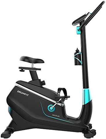 Cecotec DrumFit Döngüsü Egzersiz Bisikleti, Manyetik Direnç, Kalp Hızı Sensörü Gidon, Ayarlanabilir Eyer, Cihaz Tutucu, Tekerlekler